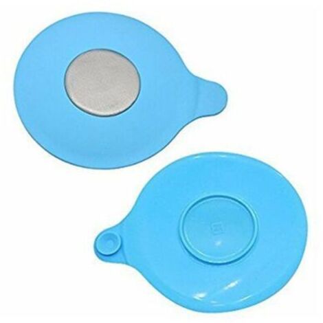Lot de 2 bouchons de baignoire pour attrape-cheveux (bleu), crépine de vidange de baignoire, filtre d'évier, bouchon de vidange en silicone