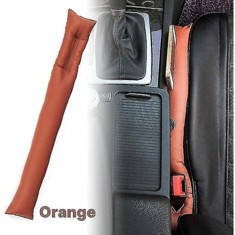 Lot de 2 bouchons de remplissage universels souples pour sièges auto, en cuir, pour l'intérieur de votre voiture [gratuit] - marron