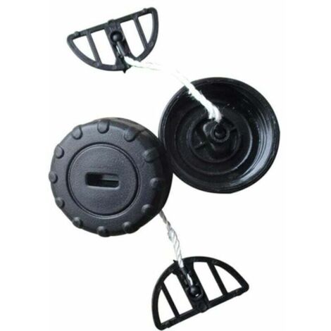 Lot de 2 bouchons de réservoir de carburant pour STIHL MS170C MS180C MS170 MS180 017 018, noir