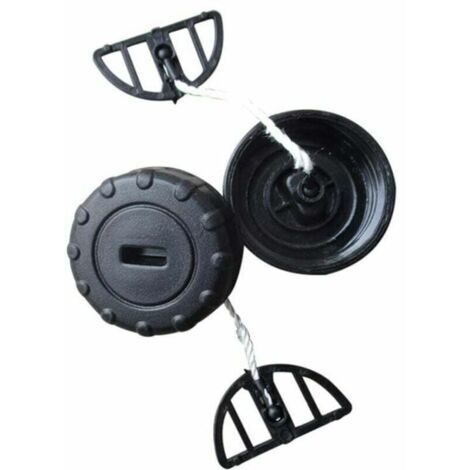 Lot de 2 bouchons de réservoir de carburant pour STIHL MS170C MS180C MS170 MS180 017 018, noir