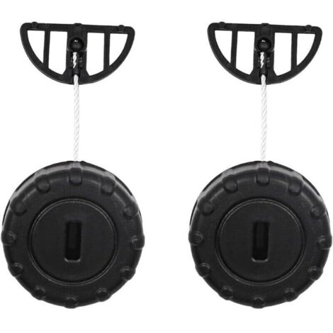 Lot de 2 bouchons de réservoir d'huile pour tronçonneuse STIHL MS180 MS170 018 017 MS 180 17