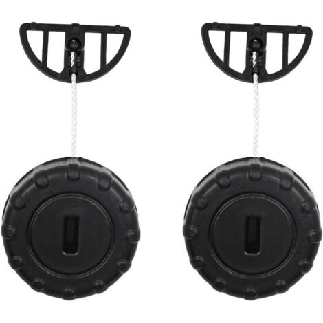 Lot de 2 bouchons de réservoir d'huile pour tronçonneuse STIHL MS180 MS170 018 017 MS 180 170 Pièces de rechange pour tronçonneuse