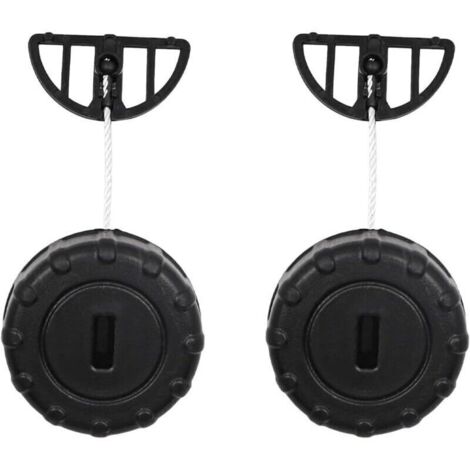 Lot de 2 bouchons de réservoir d'huile pour tronçonneuse STIHL MS180 MS170 018 017 MS 180 170 Pièces de rechange pour tronçonneuse