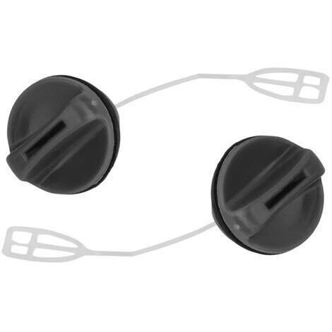 Lot de 2 bouchons de réservoir pour tronçonneuse HUSQVARNA 340 345 346 350 353 362 365 371 – Nylon durable – Remplacement de haute qualité