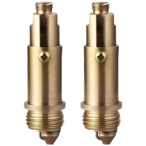 Lot de 2 Bouchons d'évier Pop-up Universels, Remplacement Boulons Vidange Bouchons de Vidange Pop-up pour Lavabo Boulon en Laiton Laiton Jaune pour la Plupart des Bouchons de Baignoire de Salle