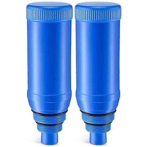 Lot de 2 bouchons pour skimmer de piscine, housse pour skimmer de piscine, bouchon d'hivernage pour skimmer (bleu)