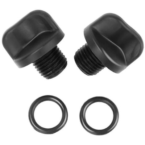 Lot de 2 bouchons pour tuyaux de pompes de filtration de piscine