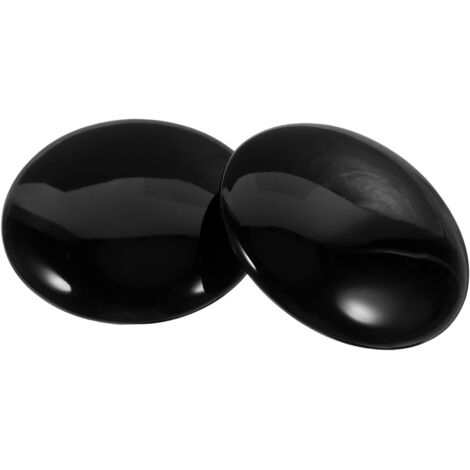 Lot de 2 Bouchons Universels pour Lavabo 36 - 39 MM en Silicone Noir Cache