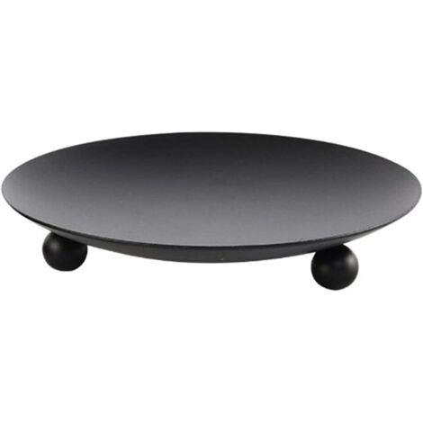 Lot de 2 bougeoirs Ronds décoratifs en métal pour Salon, Bureau, hôtel, Bar