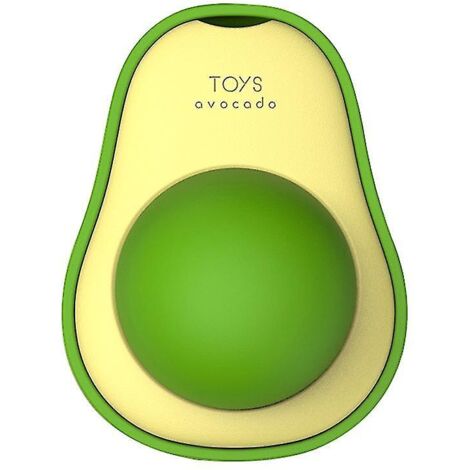 Lot de 2 boules comestibles à l'avocat et à l'herbe à chat pour le nettoyage des dents et le divertissement des chats