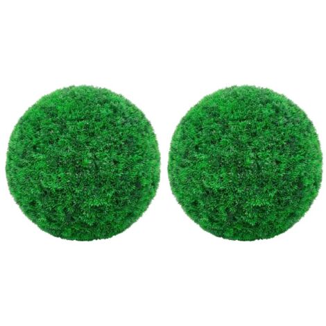 Lot de 2 Boules de buis artificielles  Plante artificielle 52 cm 82187
