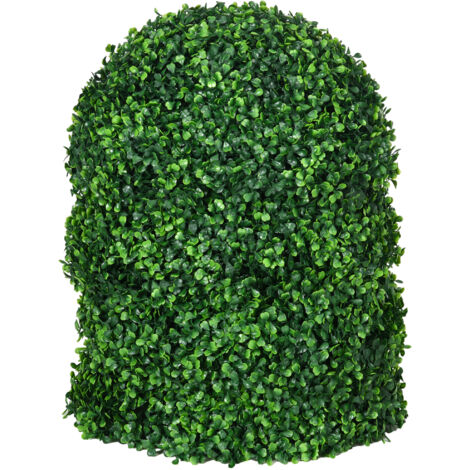 Lot de 2 Boules de Buis Artificielles, Plante Décorative UV, pour Intérieur & Extérieur, Vert
