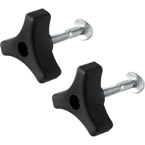 Lot de 2 boulons et écrous pour poignée de tondeuse à gazon, kit de vis de fixation pour poignée triangulaire de remplacement pour tondeuses à gazon Honda et autres tondeuses à gazon