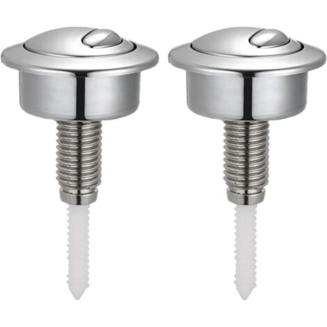 Lot de 2 boutons poussoirs à double chasse d'eau pour réservoir de toilettes Siamp pour Optima 49 Bouton poussoir à double chasse d'eau pour Twyford Vitra