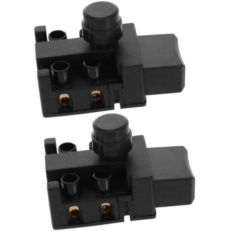 Lot de 2 Boutons Poussoirs de Rechange pour Moteur de Tronçonneuse Électrique Déclencheur pour Outils Électriques Contrôle de La Vitesse