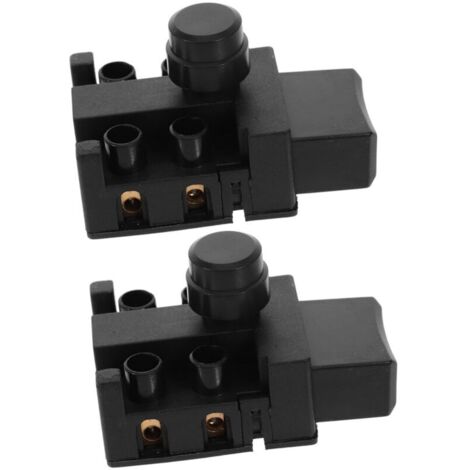 Lot de 2 Boutons Poussoirs de Rechange pour Moteur de Tronçonneuse Électrique Déclencheur pour Outils Électriques Contrôle de La Vitesse