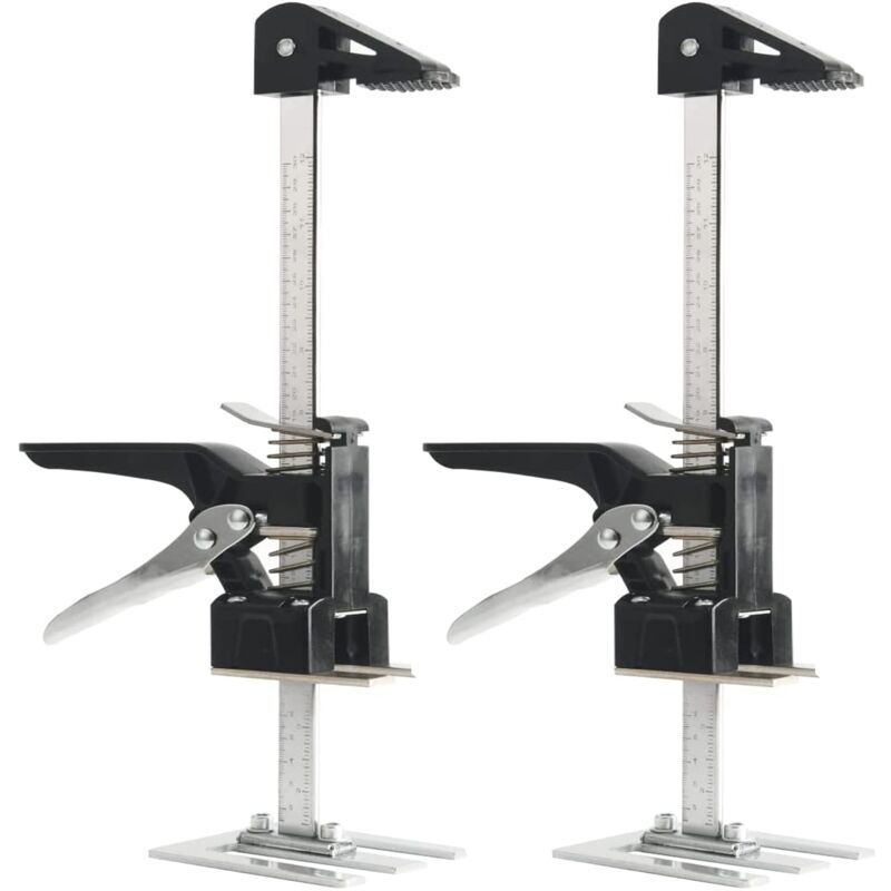 Lot de 2 bras d'économie de main-d'œuvre, régulateur de hauteur de 39,9 cm, outil de levage manuel pour l'installation de portes d'armoires et de