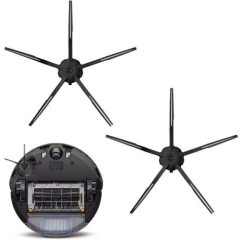 Lot De 2 Brosse Latérale,Brosses Latérales En Silicone Pour Aspirateur Série Q7 Max/S7 Max Ultra/S7 Maxv Ultra/S7 Pro Ultra/S8 +/S8 Pro Ultra/Q Revo/Q5/Qrevo S/Qrevo Pro,Forme Hélicoïdale