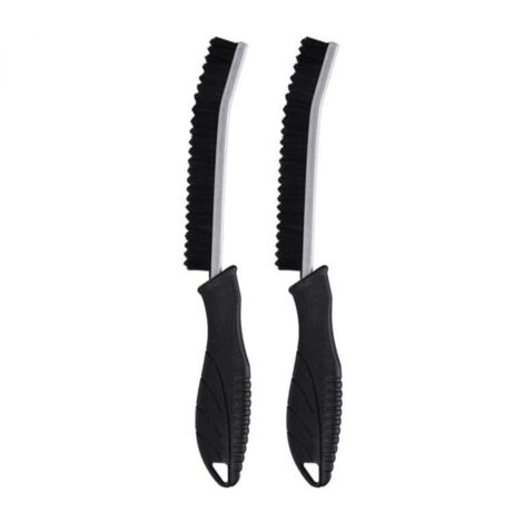 Lot de 2 brosses à joints, brosse pour salle de bain et cuisine, poils durs pour nettoyage efficace des rainures et fenêtres