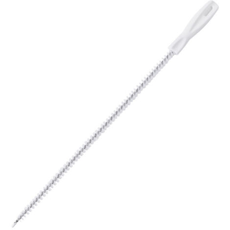 Lot de 2 brosses de nettoyage de tuyau d'évier, brosse flexible pour déboucher les canalisations ménagères, outil de débordement, nettoyeur de trop-plein pour salle de bain, réfrigérateur,45 cm