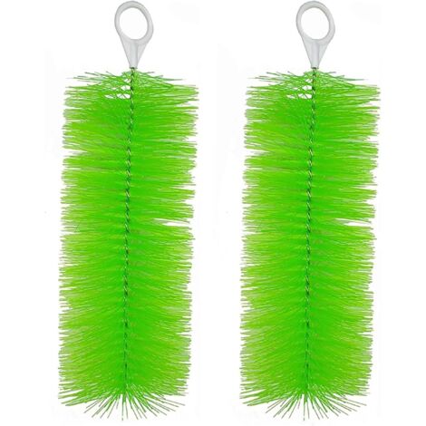 Lot de 2 brosses de nettoyage pour bassin à carpes koï - 30,5 x 12,9 cm (vert)