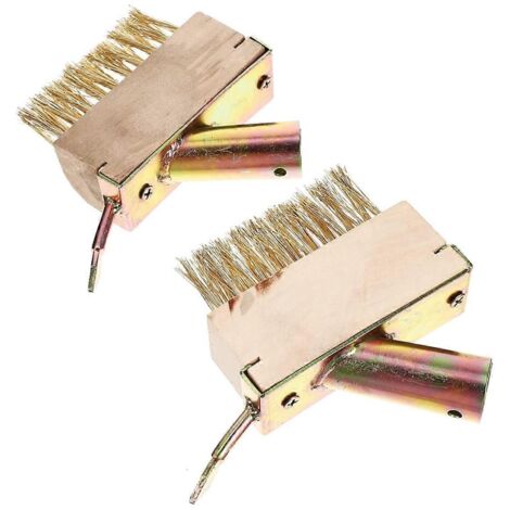Lot de 2 brosses métalliques de jardin pour enlever la mousse et nettoyer les fissures des allées.