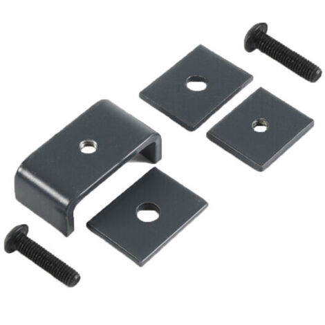 Lot de 2 butées d'angle pour clôture LARKO - Coloris - Gris anthracite RAL 7016, Lot - X 2