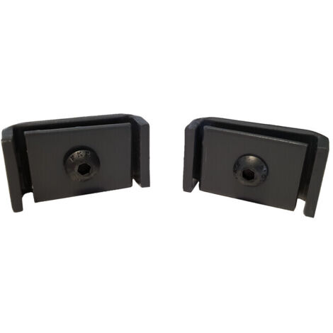 Lot de 2 butées de départ / liaison clôture LARKO - Coloris - Gris anthracite RAL 7016, Lot - X 2