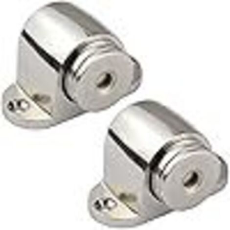 Lot de 2 Butoir de Porte Magnétique Cale Stop Porte magnétique en Acier Inoxydable Catch Arrêts Pas de Force Ou de Taper Les Murs