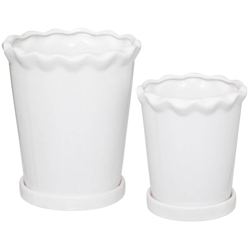 Lot de 2 cache-pots Wild H21 16cm Atmosphera créateur d'intérieur