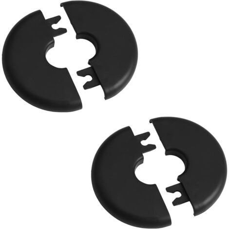 Lot de 2 Cache-tuyaux, Plastique ABS, Diamètre 20 mm, Adhésif, Pour Salle de bain