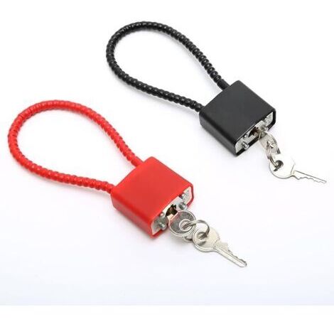 Lot de 2 Cadenas en Corde d'acier avec Clés, Cadenas Câble à Clé à Longue Manille, Cadenas à Câble pour Valise, Portail, Vélo, Casier College