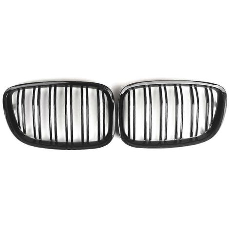 Lot de 2 calandres avant style course pour BMW Série 5 GT F07, noir brillant