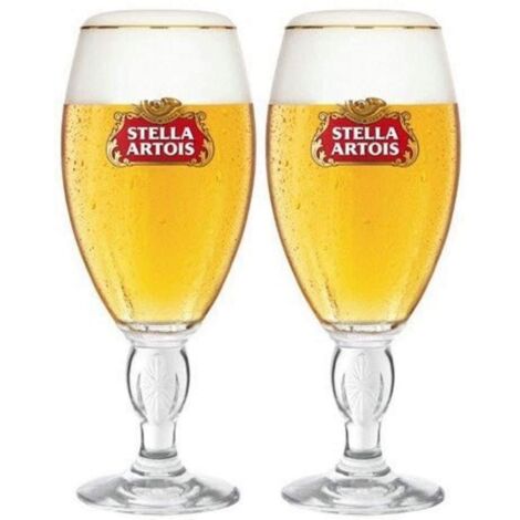 Lot de 2 calices Stella Artois - 568 ml - Pintes officielles
