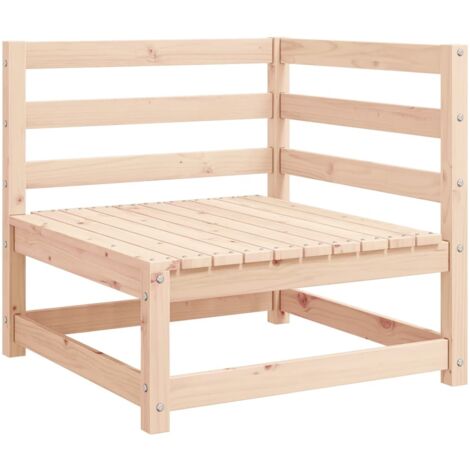 Lot de 2 Canapés d'angle de jardin - Salon de jardin - Banc de jardin - avec coussins Bois de pin massif Chic-149940