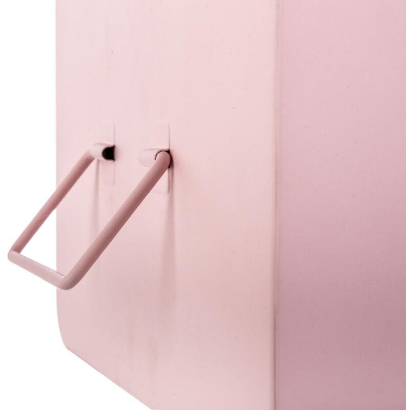 Lot de 2 cantines métal Atmosphera - Couleur: Rose