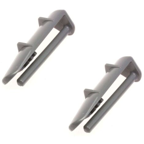 Lot de 2 capuchons arrière de glissiere (1880580400) Lave-vaisselle ALTUS, ARDEM, AYA, BAUKNECHT, BEKO, BLOMBERG, BLUESKY, BRANDT, CONTINENTAL EDISON, DE DIETRICH, EDESA, FAGOR, FAR, FUNIX, GRUNDIG, I