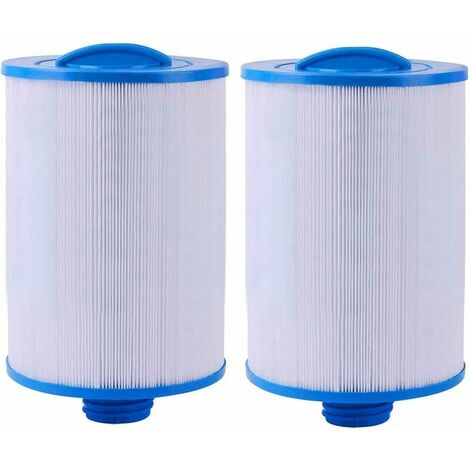 Outsunny Lot de 6 filtres pour pompe de filtration épurateur à cartouches  pour piscine et spa blanc