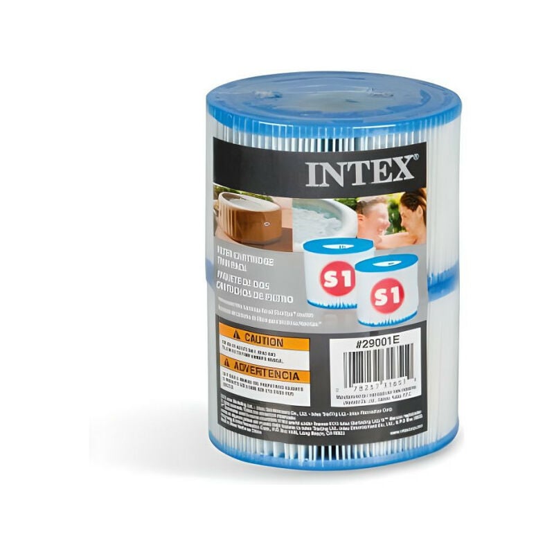 Lot de 2 cartouches de filtration pour Pure Spa Intex Fibre Dacron facile a nettoyer
