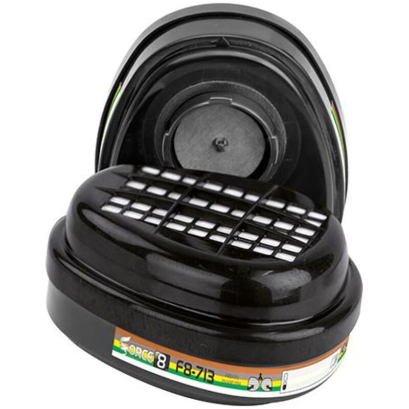 Lot de 2 cartouches de filtre pour masque Force 8 ABEK1P3