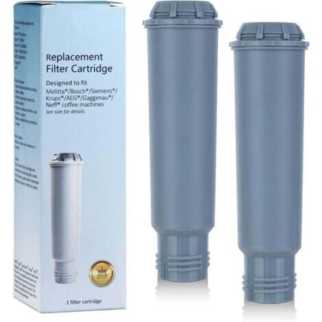 Lot de 2 cartouches filtrantes à eau pour machine à café Melitta/Krups Claris F088 F088 01/Siemens TCZ60003/AEG/Neff/Bosch TCZ6003