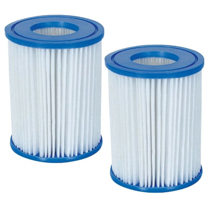 Lot de 2 cartouches filtrantes Bestway II 136x106mm, cartouches filtrantes piscine