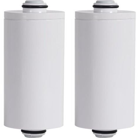 Lot de 2 cartouches filtrantes de douche compatibles avec les filtres de douche Philips AWP1775 - Capacité de filtration de 50 000 l - Réduit les impuretés