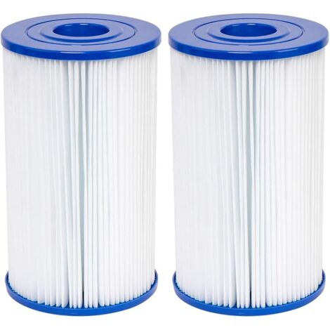 Lot de 2 cartouches filtrantes de rechange compatibles avec les filtres de type B, pour Intex 29005E Easy Set Swimming Pool Filter Cartridge