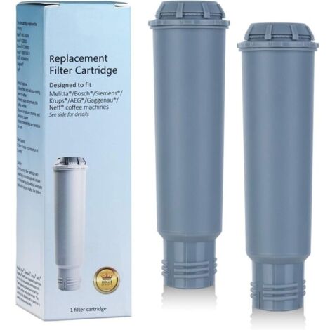 Lot de 2 cartouches filtrantes pour machines à café Melitta/Krups Claris F088 F088 01/Siemens TCZ60003/AEG/Neff/Bosch TCZ6003