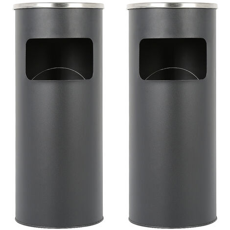 ARREGUI Round CR431-R Meuble poubelle de recyclage en acier de 4