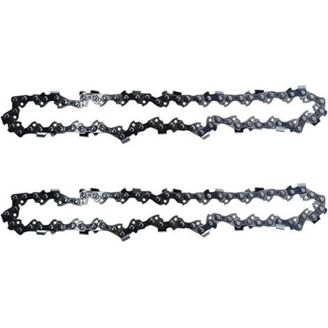 Lot de 2 Chaîne de Tronçonneuse, 3/8" LP, 33 Maillons d'Entraînement, 1.1mm, 20 CM Guide-Chaîne Tronçonneuse Compatibles avec STIHL DeWalt McCulloch Bosch Black & Decker