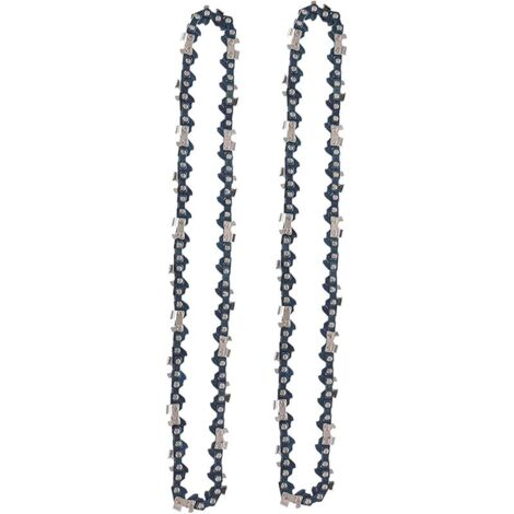 Lot de 2 Chaînes de Tronçonneuse 8 Pouces 1/4 Pouces 45 Maillons d'Entraînement 24cm