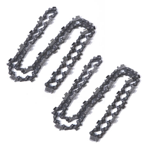 Lot de 2 chaînes de tronçonneuse pour guide-chaîne de 14 pouces - 50 maillons - Chaîne anti-rebond compatible avec Stihl, Remington et McCulloch