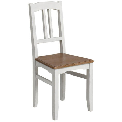 Lot de 2 chaises - Bois - Blanc - Interior's